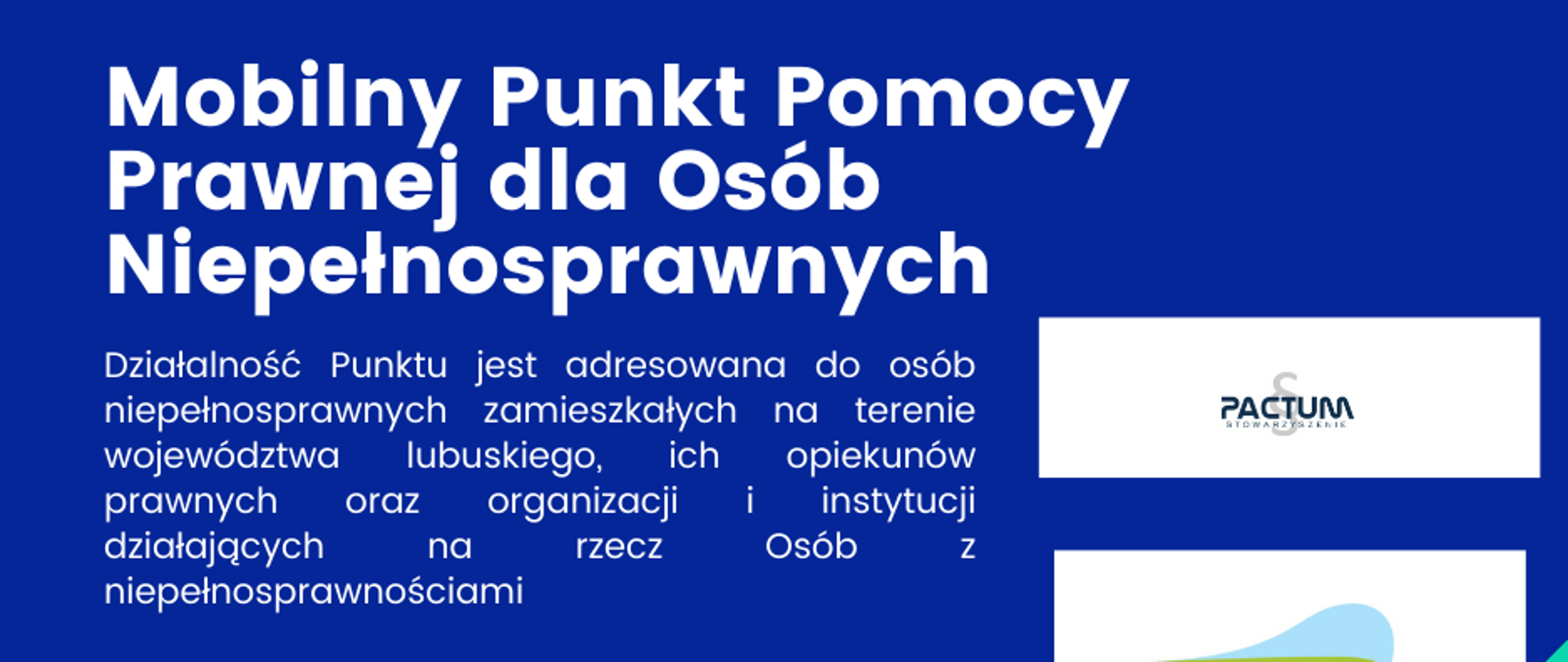 Mobilny Punkt Pomocy Prawnej dla Osób Niepełnosprawnych