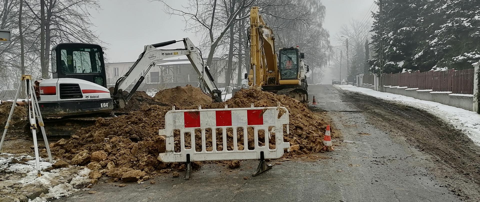 Budowa kanalizacji na południu Nakła Śląskiego - grudzień 2021