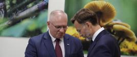 Starosta Hajnowski Andrzej Skiepko i Wojewoda Podlaski Jacek Brzozowski