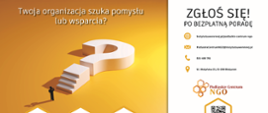Banner promujący bezpłatne porady dla NGO 