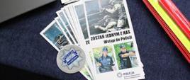 Ulotka promująca pracę w Policji