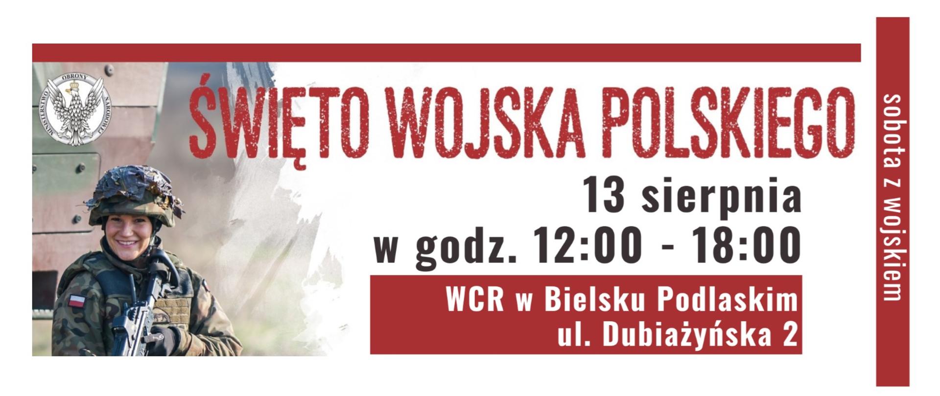 SOBOTA Z WOJSKIEM - zaproszenie baner