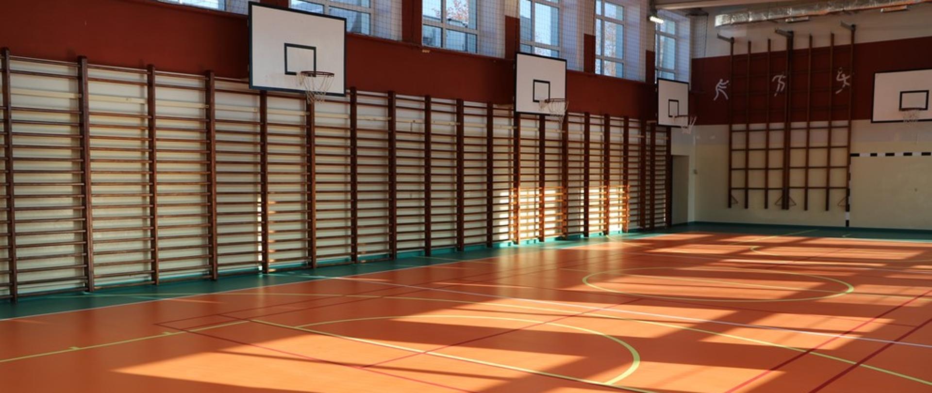 Wyremontowana sala gimnastyczna ZSP Nr 1 w Końskich