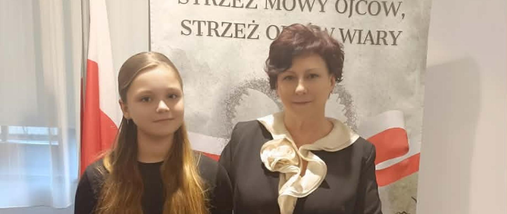 Maja Garbarz - wyróżniona uczennica.