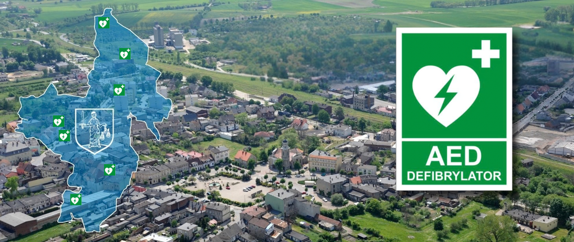 Lokalizacja defibrylatorów AED
