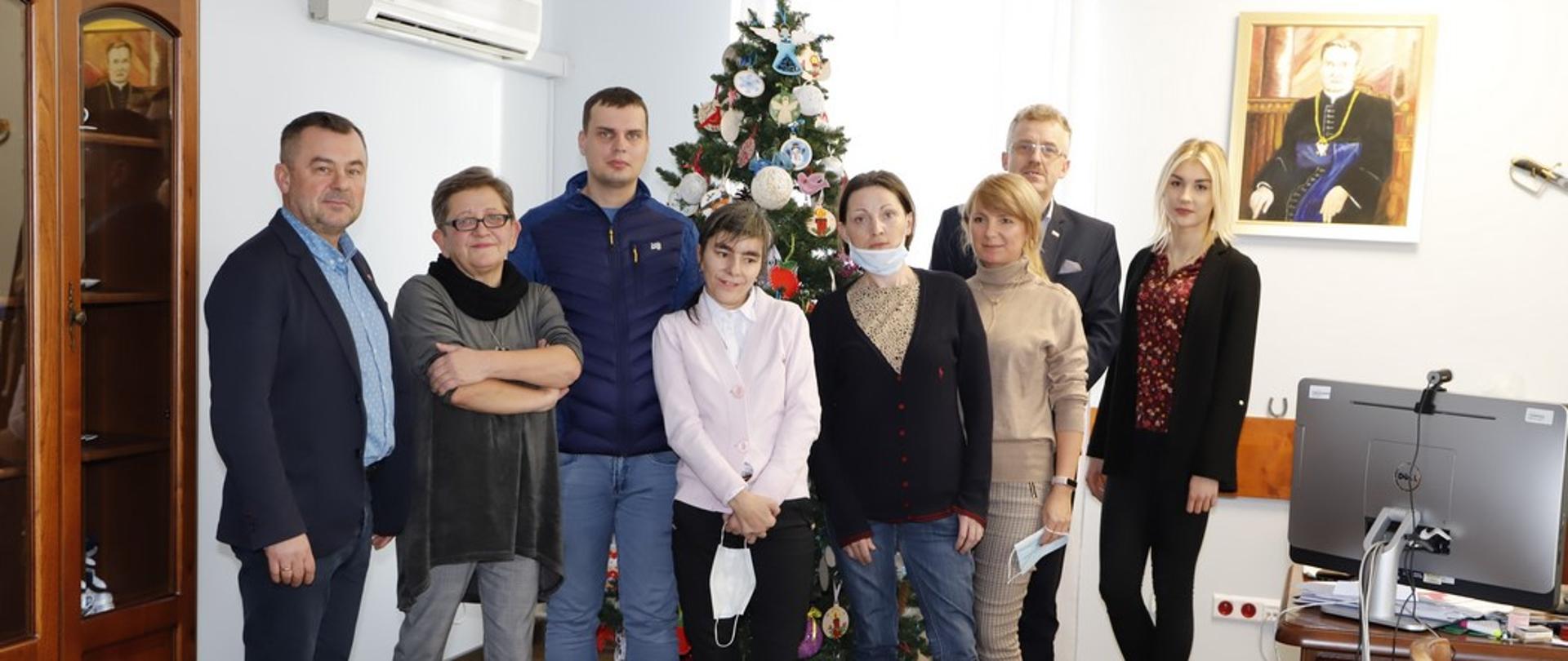 Wizyta uczestników WTZ przy TWRP Wszechnica Konecka u Starosty Koneckiego