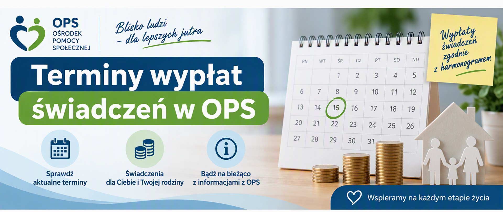 Terminy wypłat świadczeń
