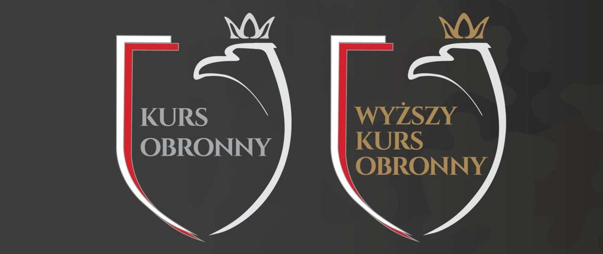 czarne tło biało czerwony orzeł złote si srebrne litery 