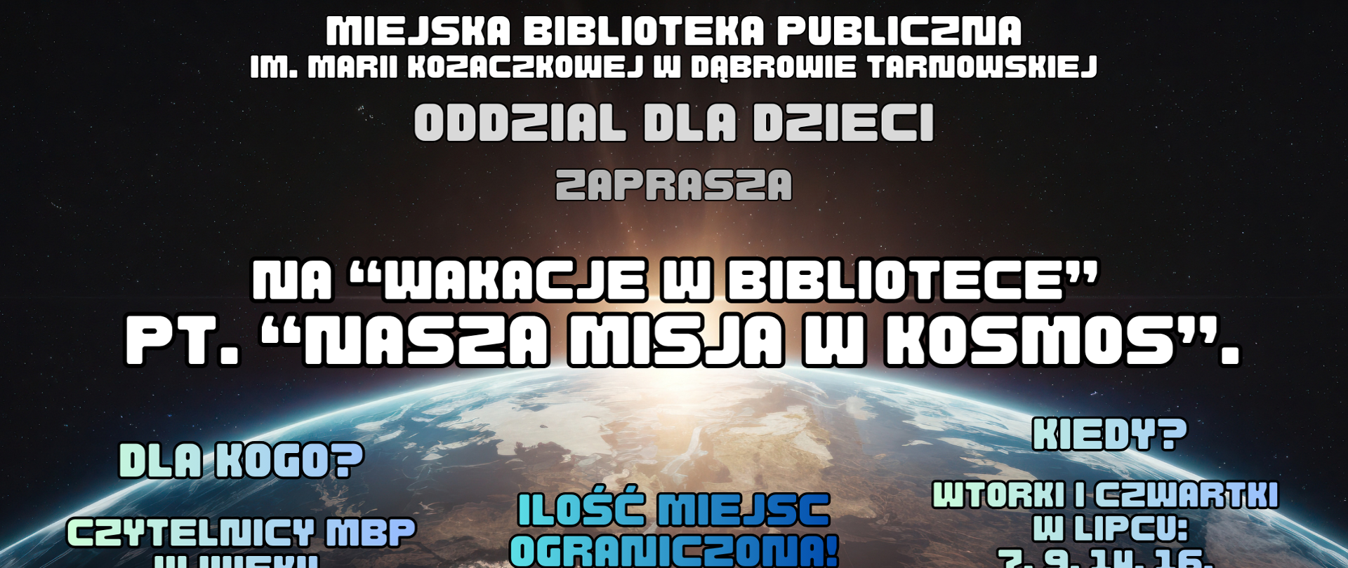Plakat informujący o wydarzeniu