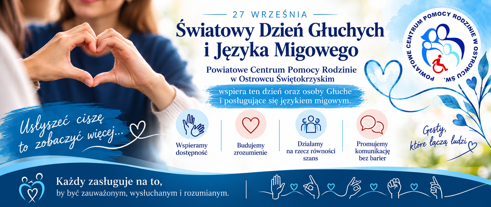 27 września – Światowy Dzień Głuchych i Języka Migowego