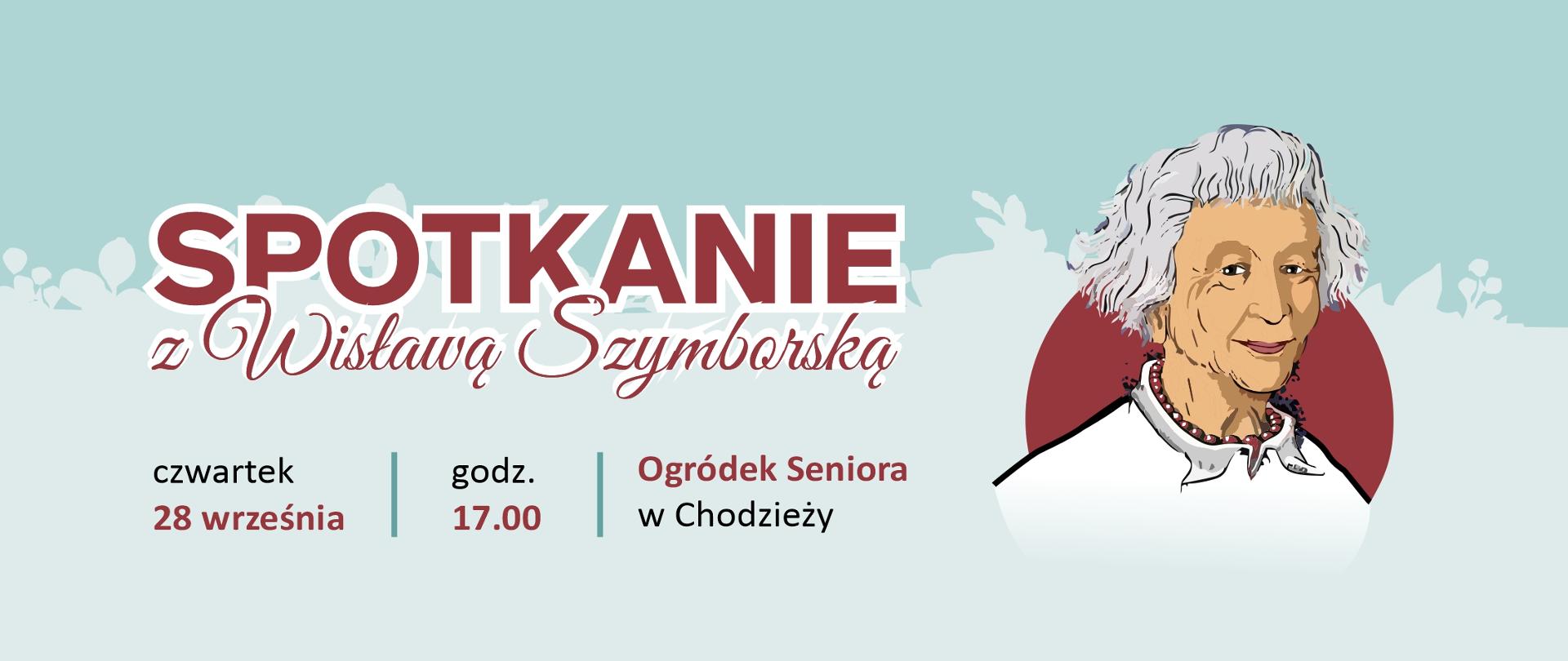 baner spotkanie z W. Szymborską 