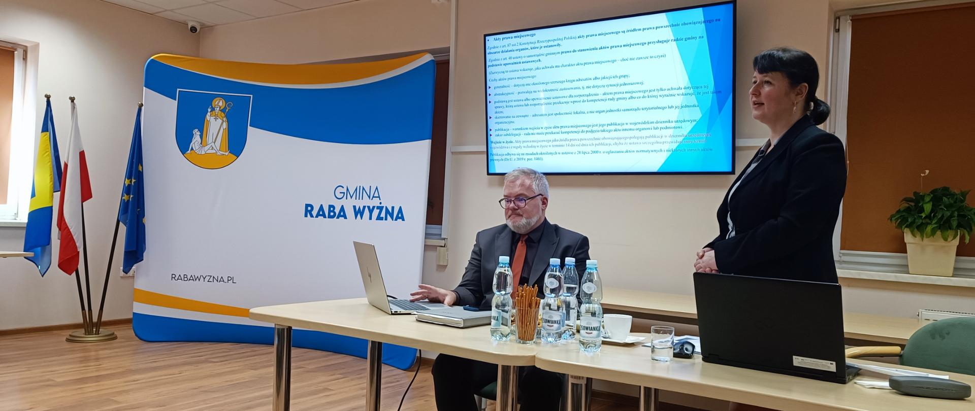 Szkolenie dla jednostek samorządu terytorialnego w Urzędzie Gminy Raba Wyżna.