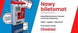 Plakat - biletomat na chodzieskim dworcu 