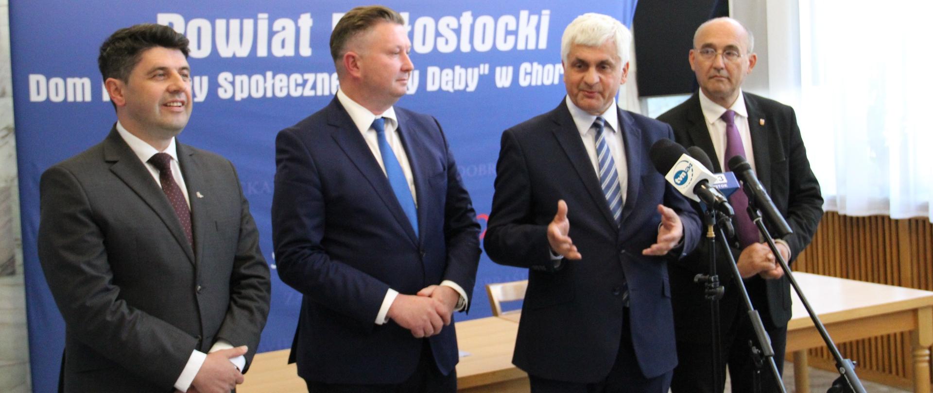 Konferencja prasowa w DPS w Choroszczy
