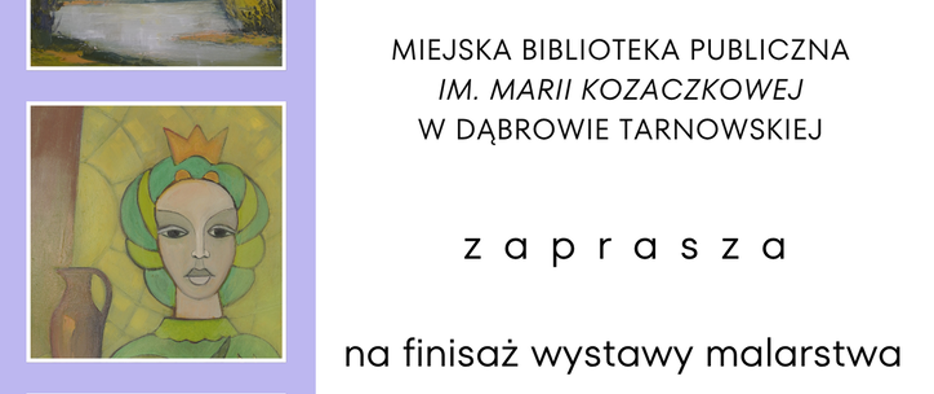 Plakat zapraszający na finisaż