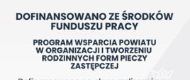 Program wsparcia powiatu w organizacji i tworzeniu rodzinnych form pieczy zastępczej
