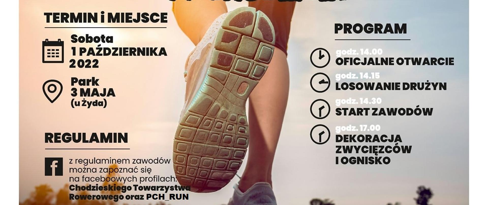 Plakat - Sztafeta BIKE RUN w Chodzieży 