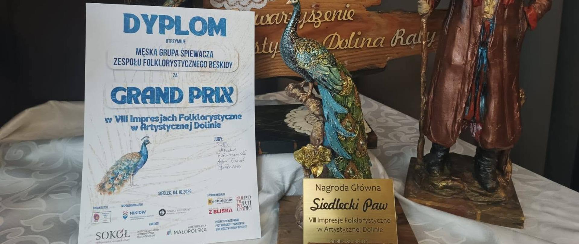 Grupa śpiewacza zespołu Beskigy zdobyła Nagrodę Główną – Siedleckiego Pawia podczas VIII Festiwalu „Impresje Folklorystyczne”