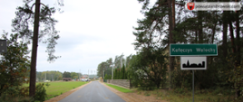 zdjęcie drogi powiatowej na odcinku drogi wojewódzkiej Nr 629 do wsi Kałęczyn - Walochy