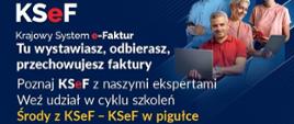 Plakat informujący o szkoleniach