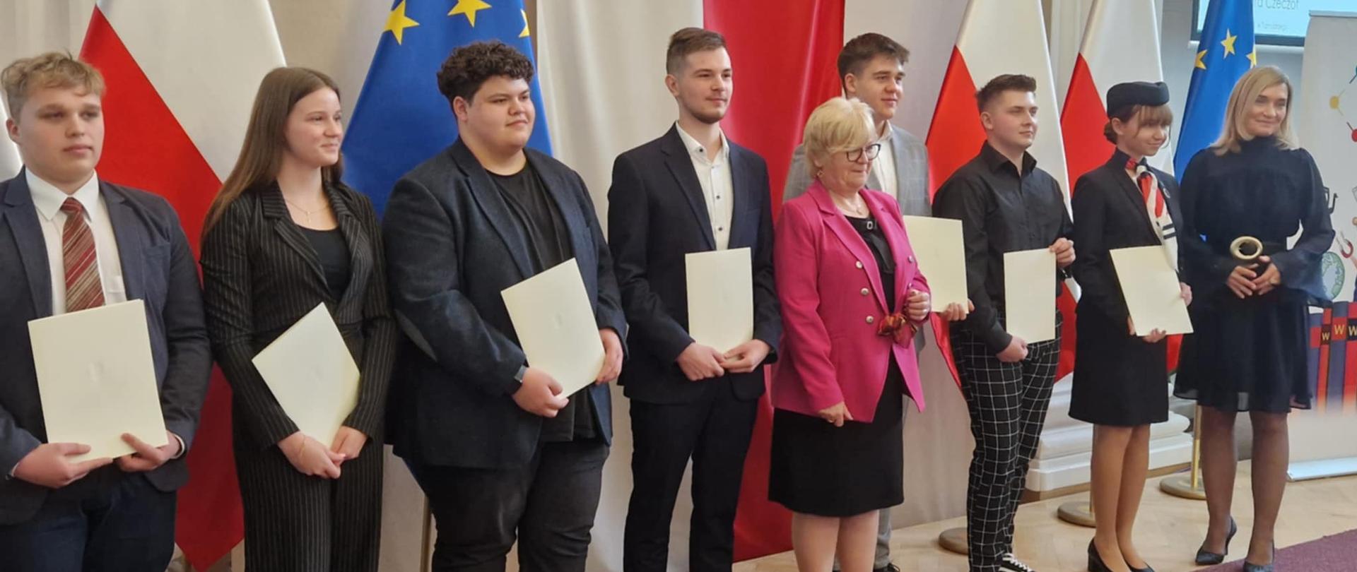 Nagrodzeni uczniowie z 1 LO w Jaśle
