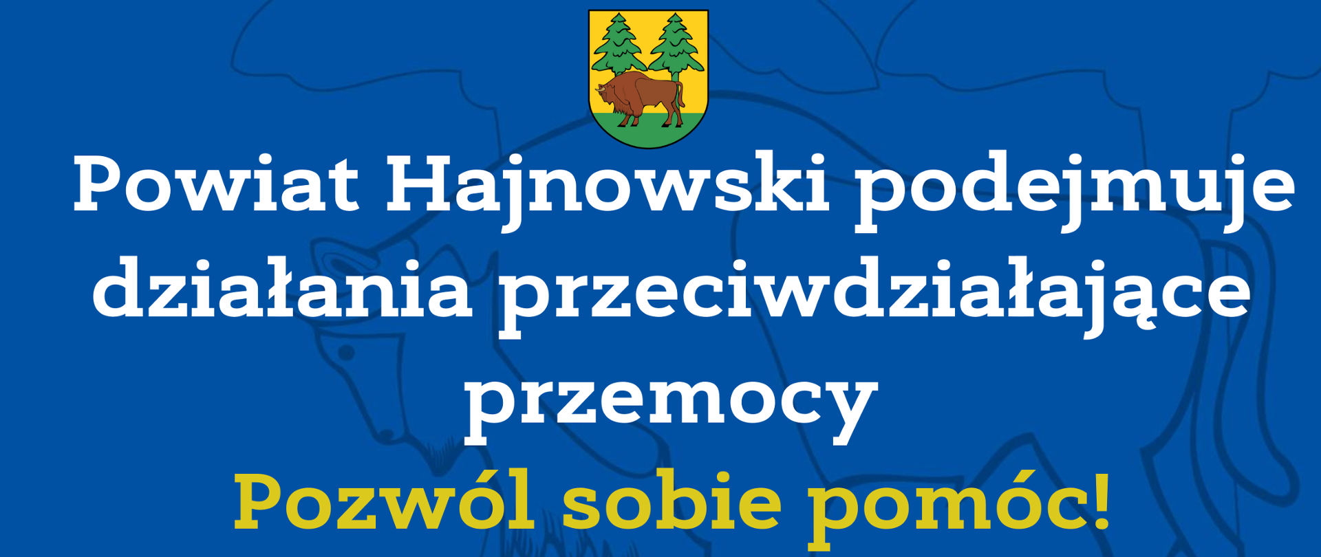 Powiat Hajnowski podejmuje działania przeciwdziałające przemocy
Pozwól sobie pomóc!