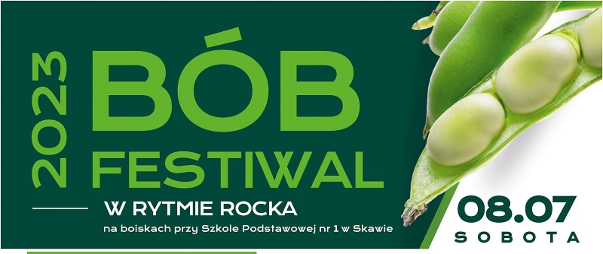 Plakat promujący wydarzenie "Święto bobu"