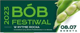 Plakat promujący wydarzenie "Święto bobu"