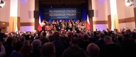Prezydent przemawia do uczestników spotkania