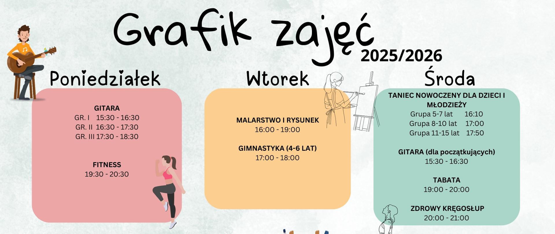 Grafik zajęć
