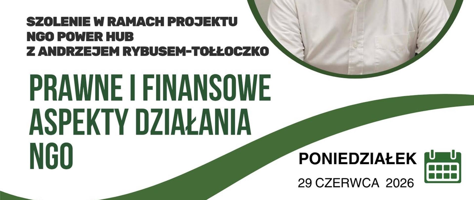Szkolenie: Prawne i finansowe aspekty działania NGO