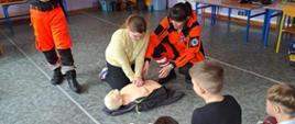 Ratownicy medyczni w przedszkolu i kl. 1-3 w Szkole Podstawowej im. Jana Pawła II w Żarnowie​​​​ 