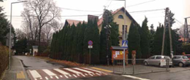 Zdjęcie przedstawiające przebudowane przejścia dla pieszych wraz z oświetleniem koło przedszkola w Rabie Wyżnej. Archiwum własne 