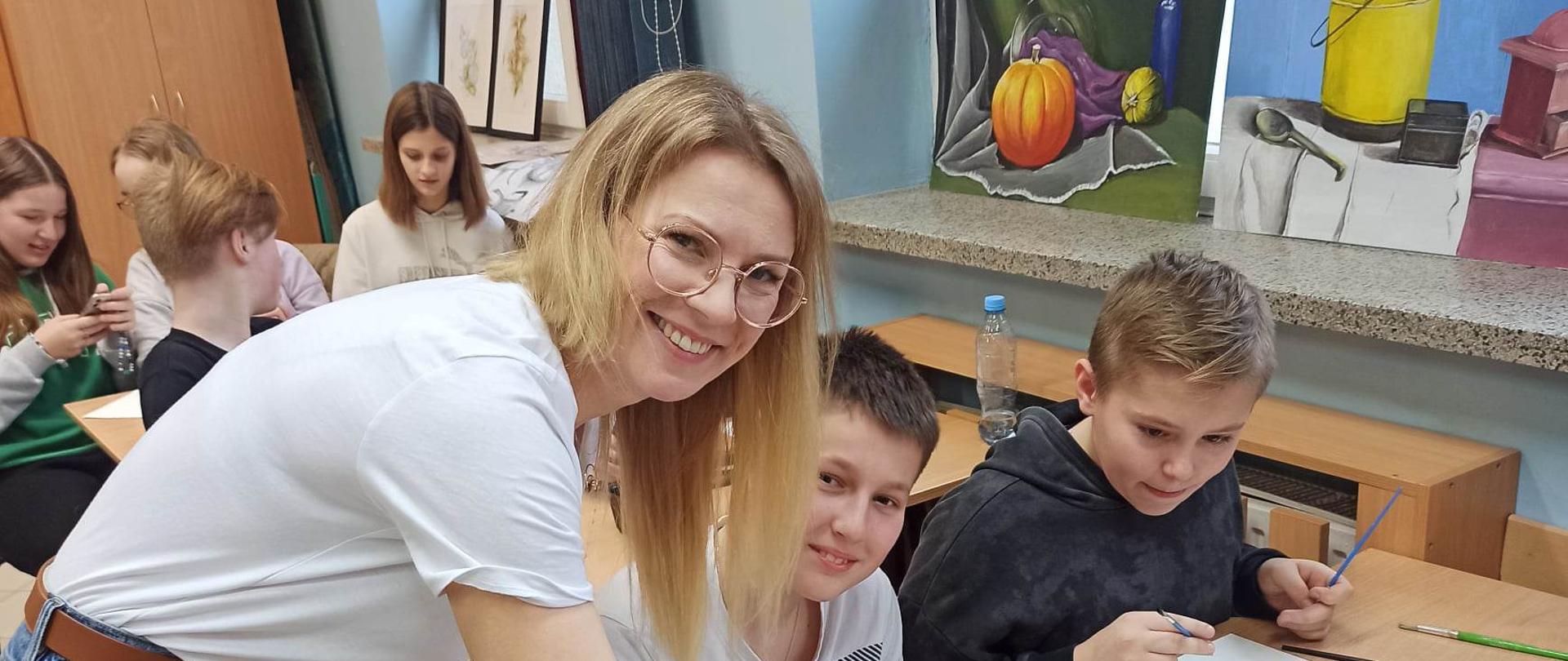 W trakcie pracy Pani Marta udzielała wiele cennych wskazówek