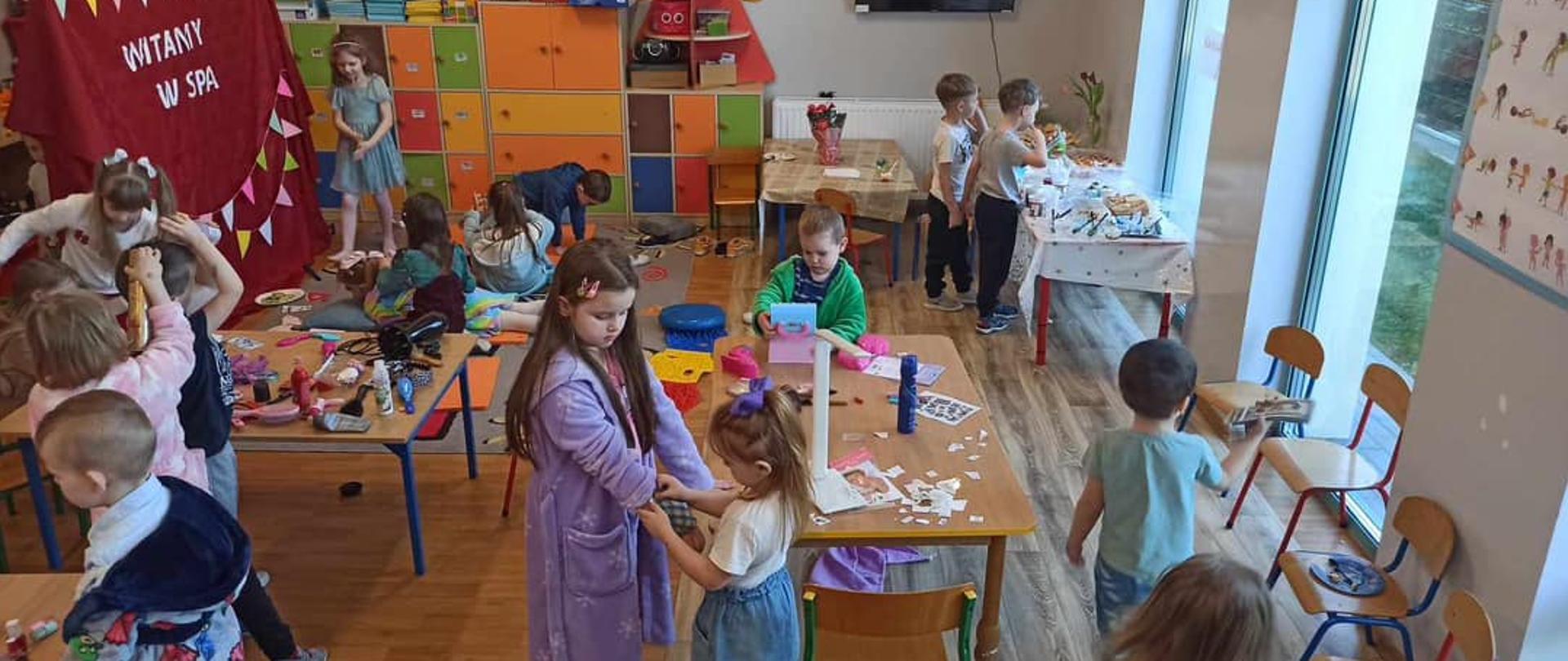 Dzień w SPA w oddziale przedszkolnym przy Szkole Podstawowej im. Jana Pawła II w Żarnowie