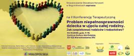 Plakat II Konferencji Terapeutycznej Stowarzyszenia Oświatowy Horyzont w Bogumiłowicach.