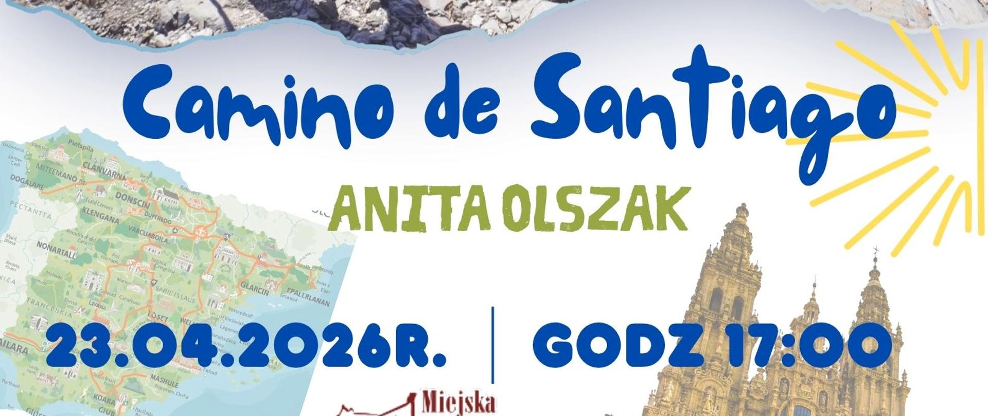 Zdjęcie przedstawia plakat, który zaprasza na Biblioteczny Klub Podróżnika 23 kwietnia 2026r. o godzinie 17:00