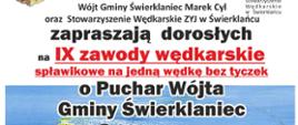 Plakat zawody wędkarskie