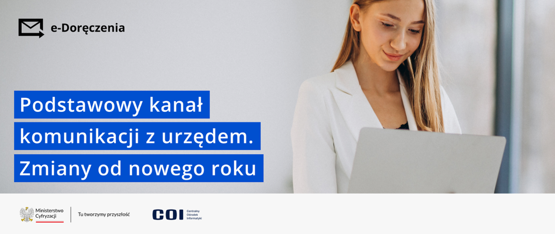 baner informacyjny dot. komunikacji z urzędem