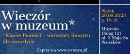 Wieczór w muzeum - klucze pamięci 