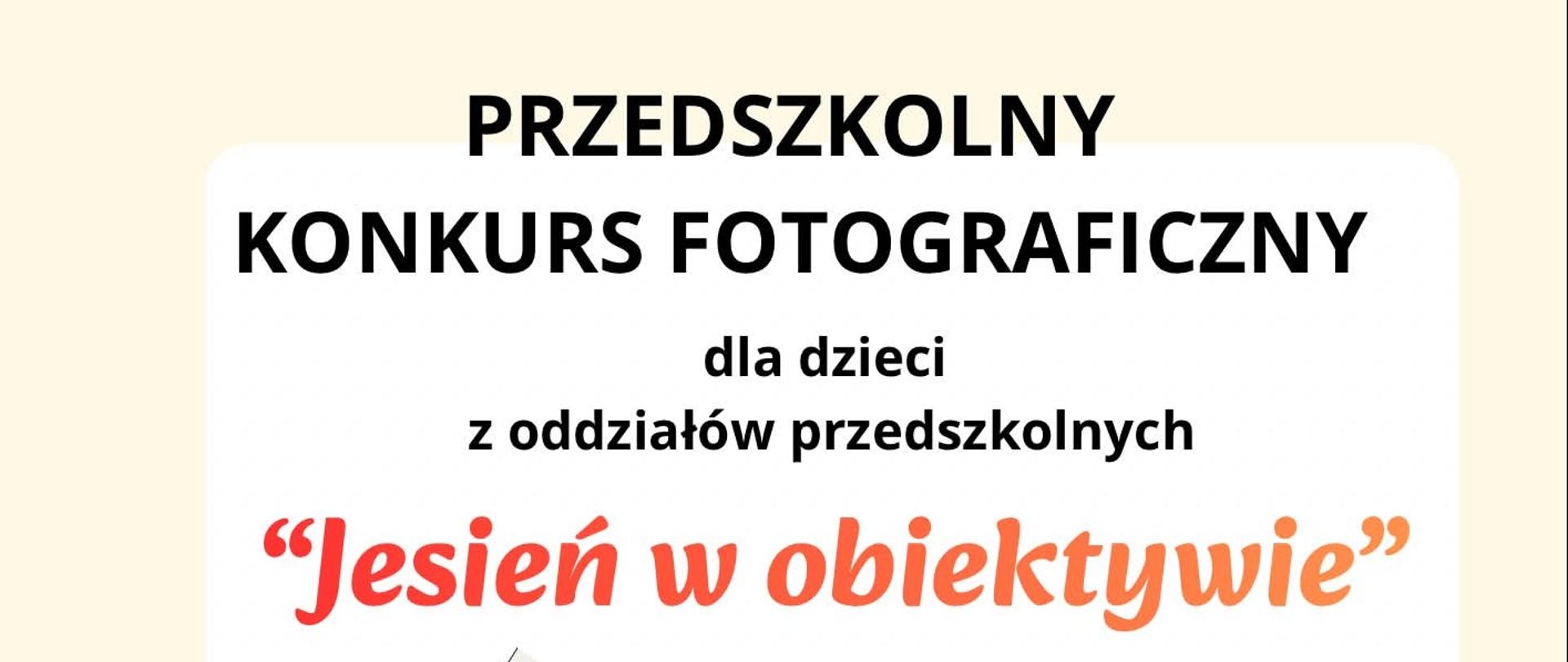  plakat Jesień w obiektywie