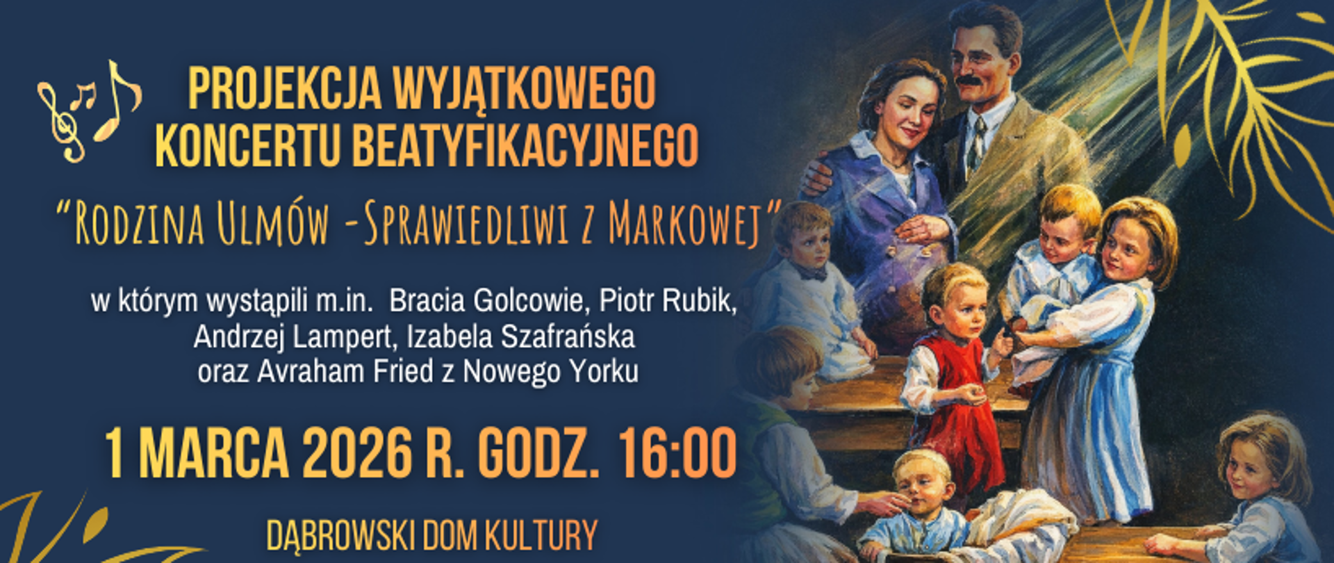 Plakat informujący o wydarzeniu