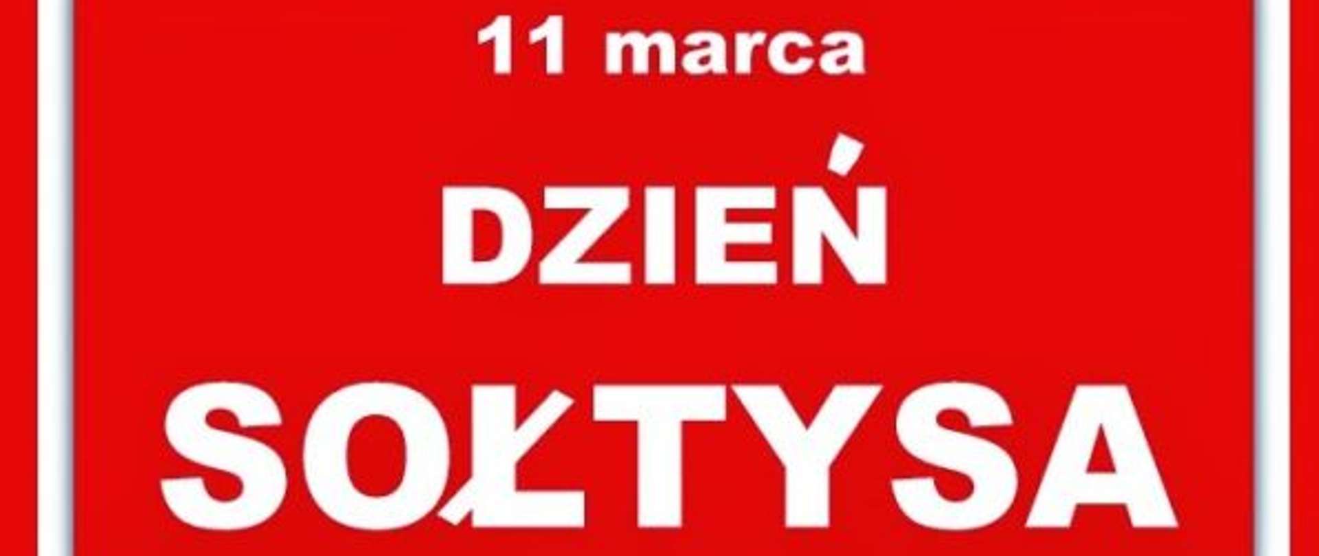 Baner z napisem Dzień Sołtysa.