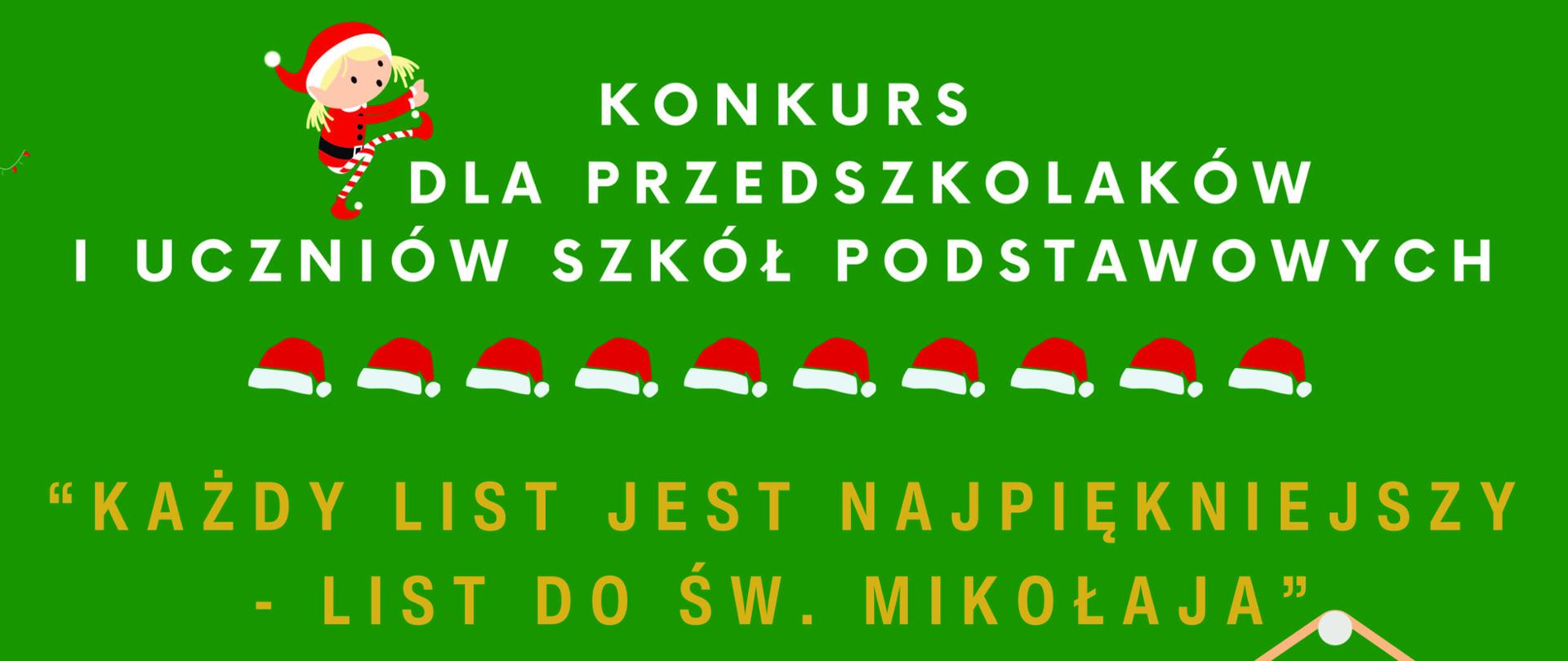 Plakat konkurs list do świętego Mikołaja