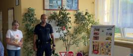 Bezpiecznie na drodze i w sieci- spotkanie z policjantem.