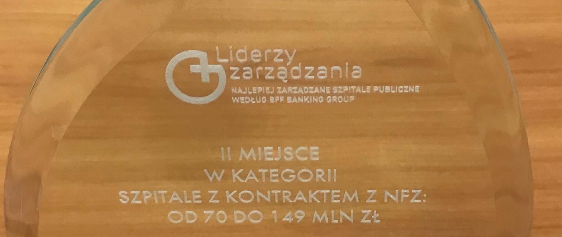 Liderzy Zarządzania - przyznana statuetka
