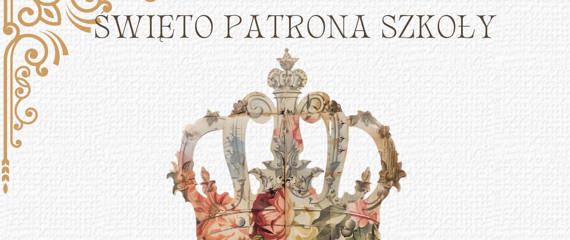 plakat na Święto Patrona Szkoły
