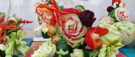 Efekty kursu dekoracji potraw - owocowe ozdoby