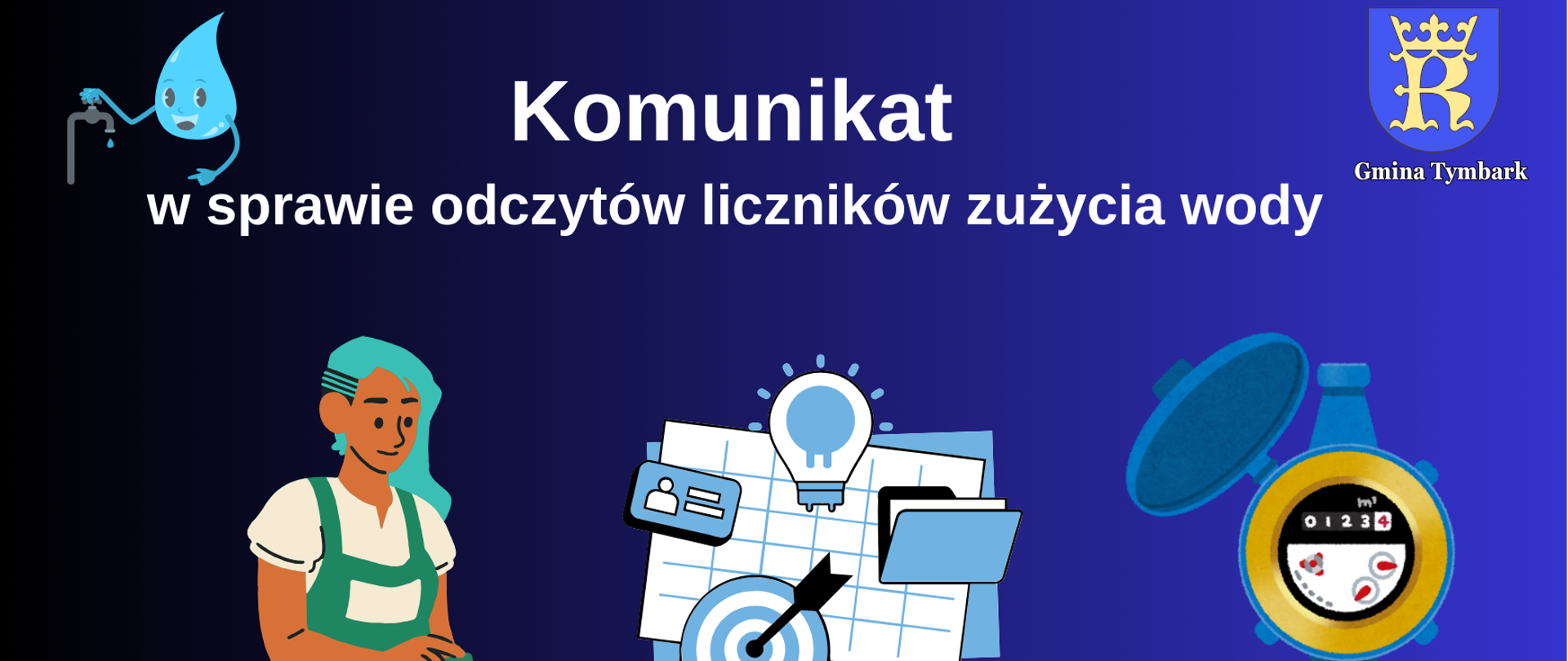 Komunika zużycie wody 