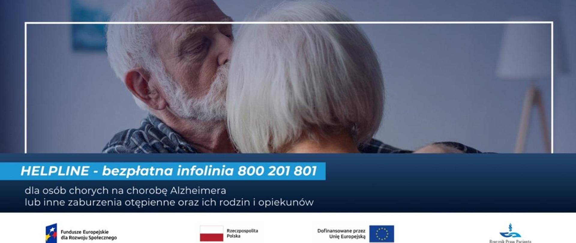 informacja z numerem infolinii Helpline